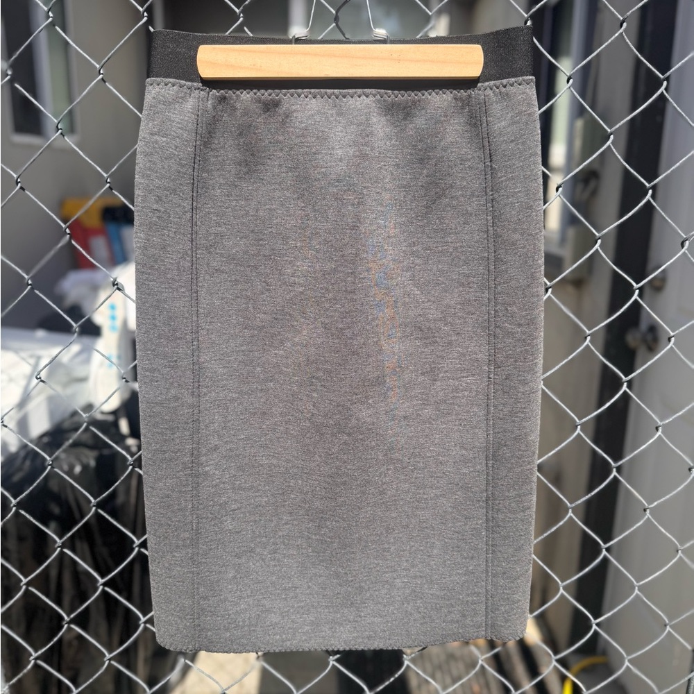 Chic Gray Pencil Skirt for Women